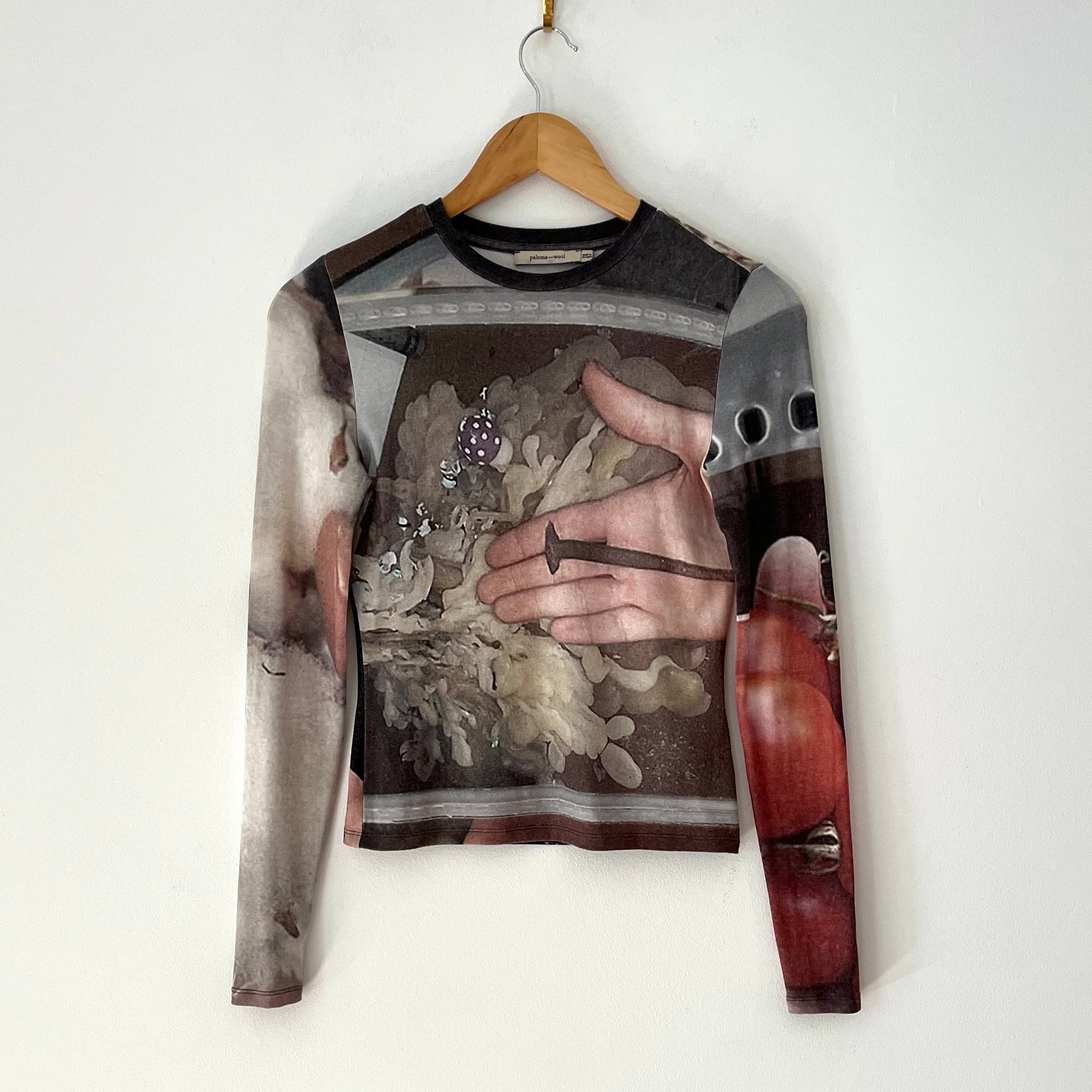 Paloma Wool MAX Long Sleeve Top Size XS.