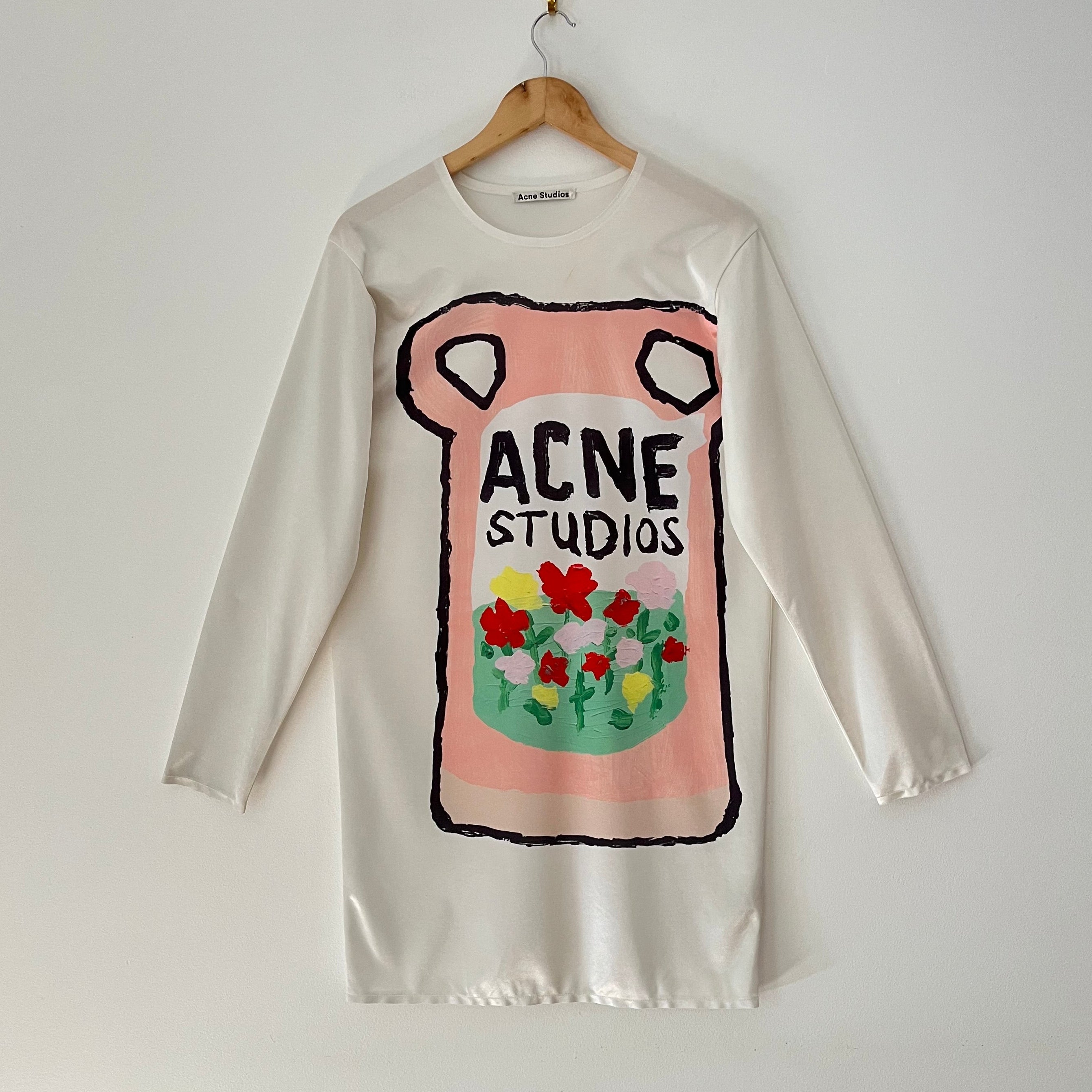 Acne Studios x Grant Levy-Lucero Graphic Mini Dress Size S.