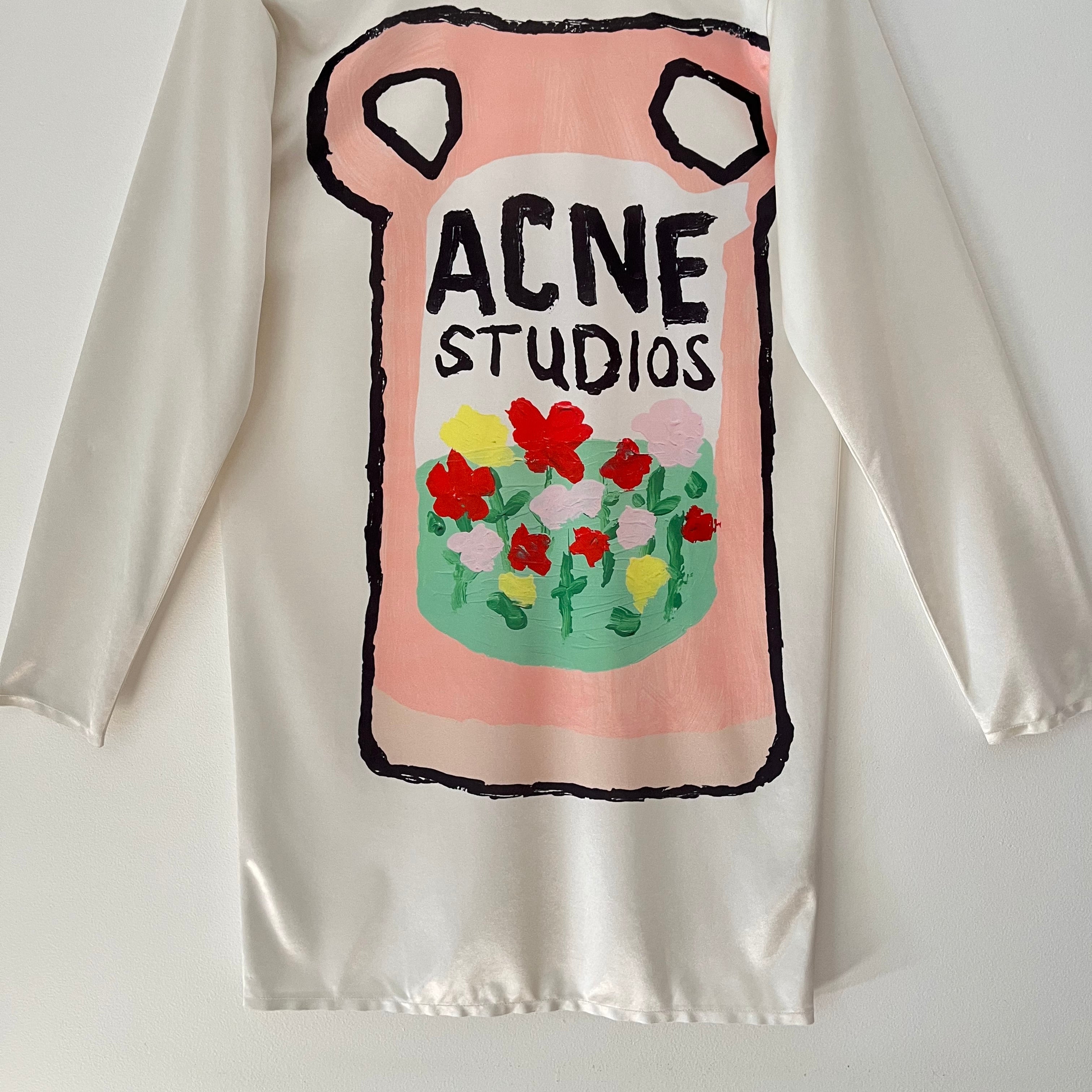 Acne Studios x Grant Levy-Lucero Graphic Mini Dress Size S.