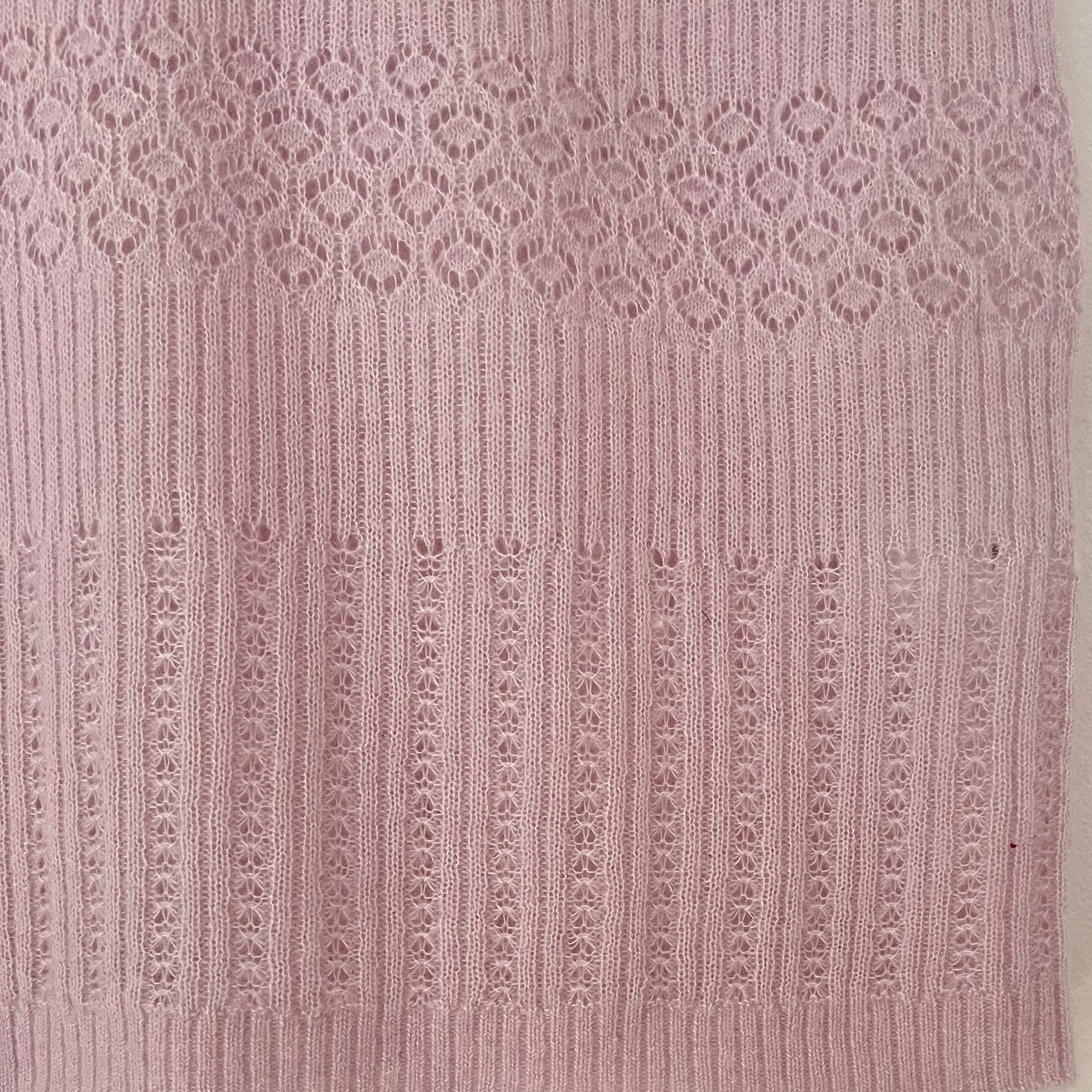 ME + EM Merino Cashmere Silk Sweater Vest In Light Lupin Size M.
