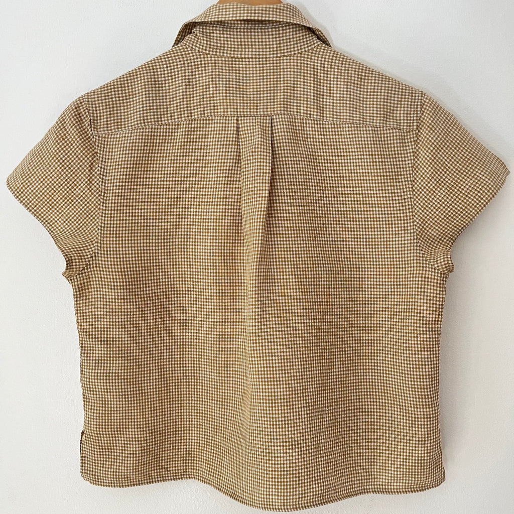 Margaret Howell Linen Checked Shirt Size 1/XS-S.