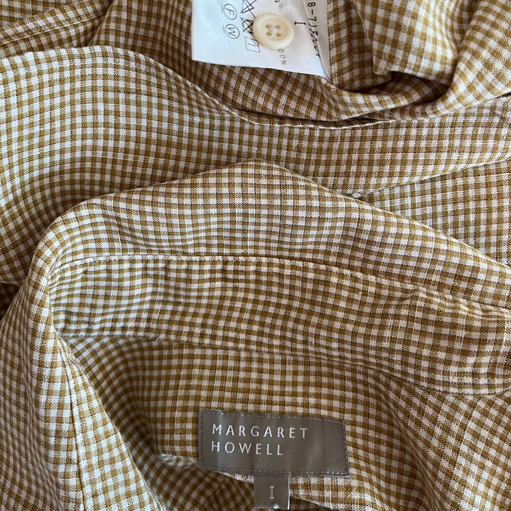 Margaret Howell Linen Checked Shirt Size 1/XS-S.