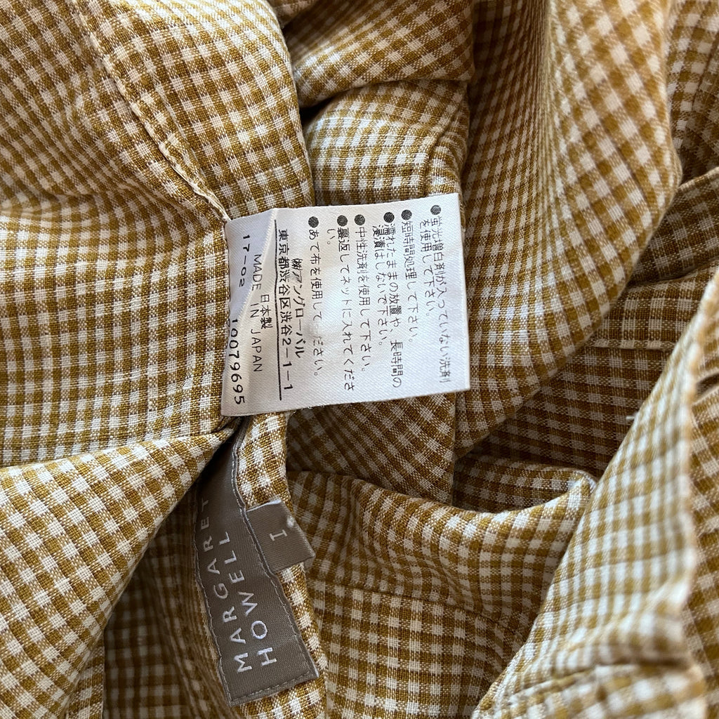 Margaret Howell Linen Checked Shirt Size 1/XS-S.