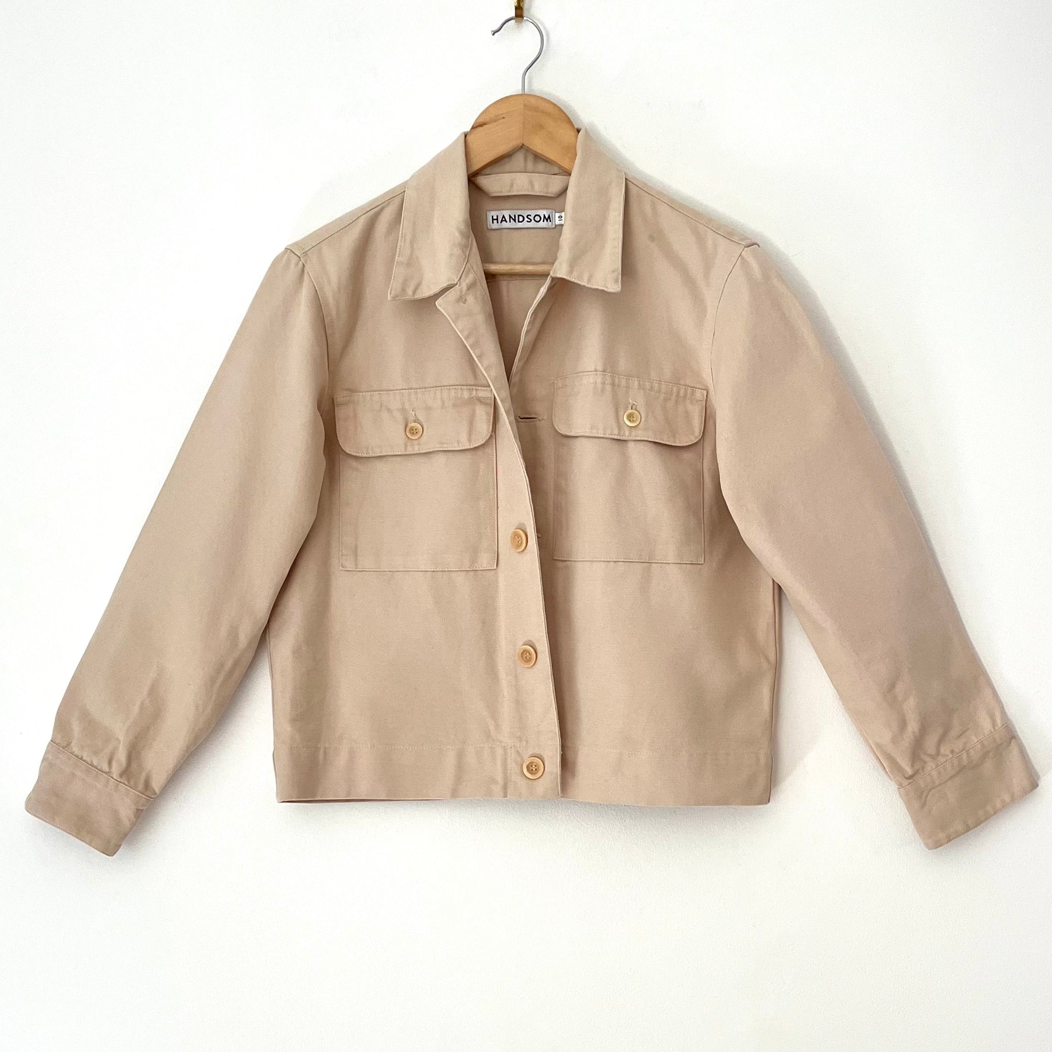 Handsom Utility/Chore Jacket in Ecru Size AU10/M.