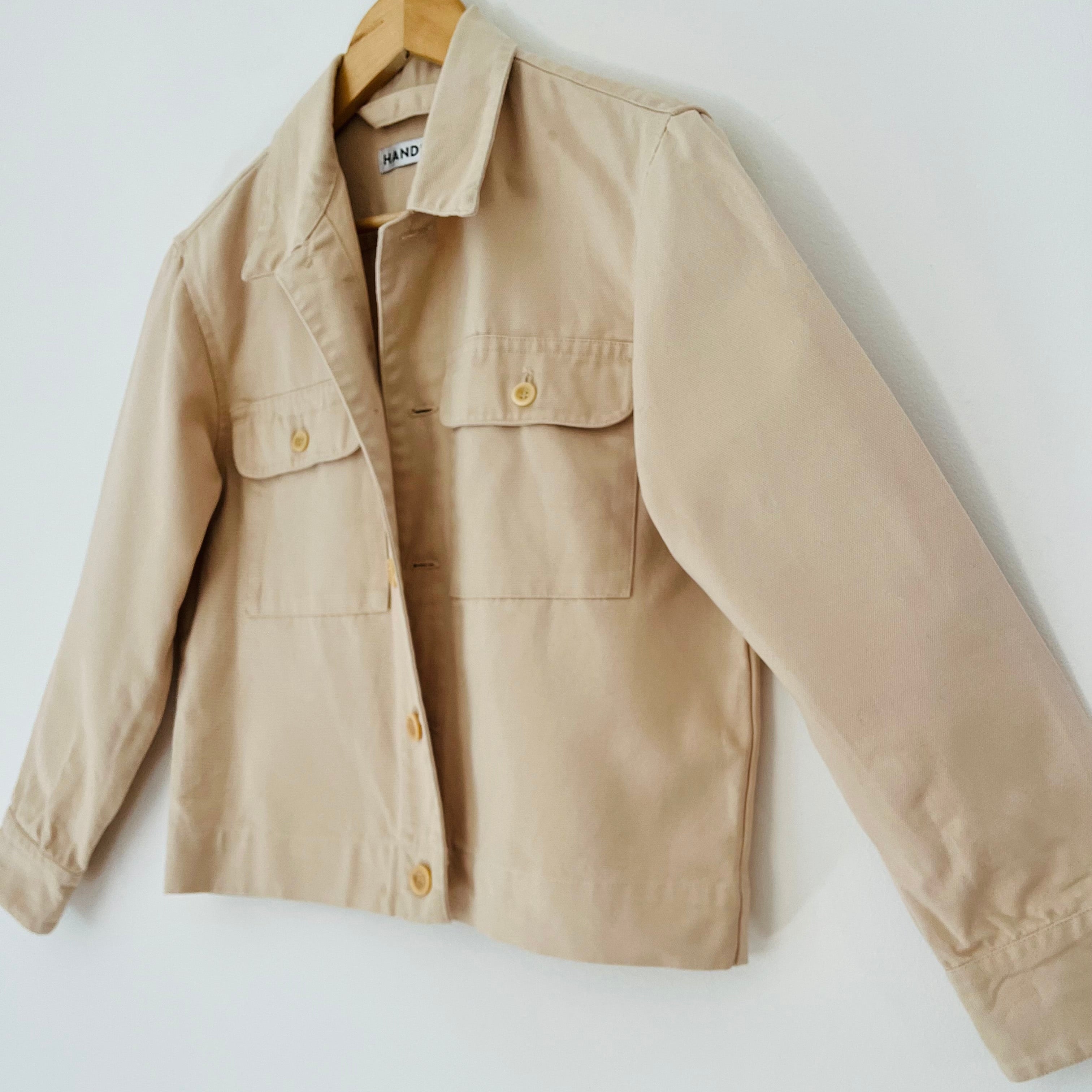 Handsom Utility/Chore Jacket in Ecru Size AU10/M.