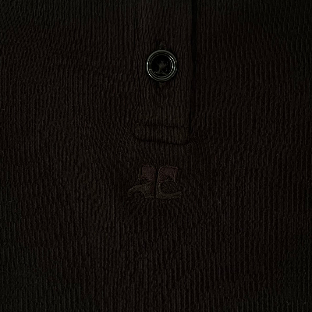 Courreges HYPERBOLE 90S Rib Top Size M.