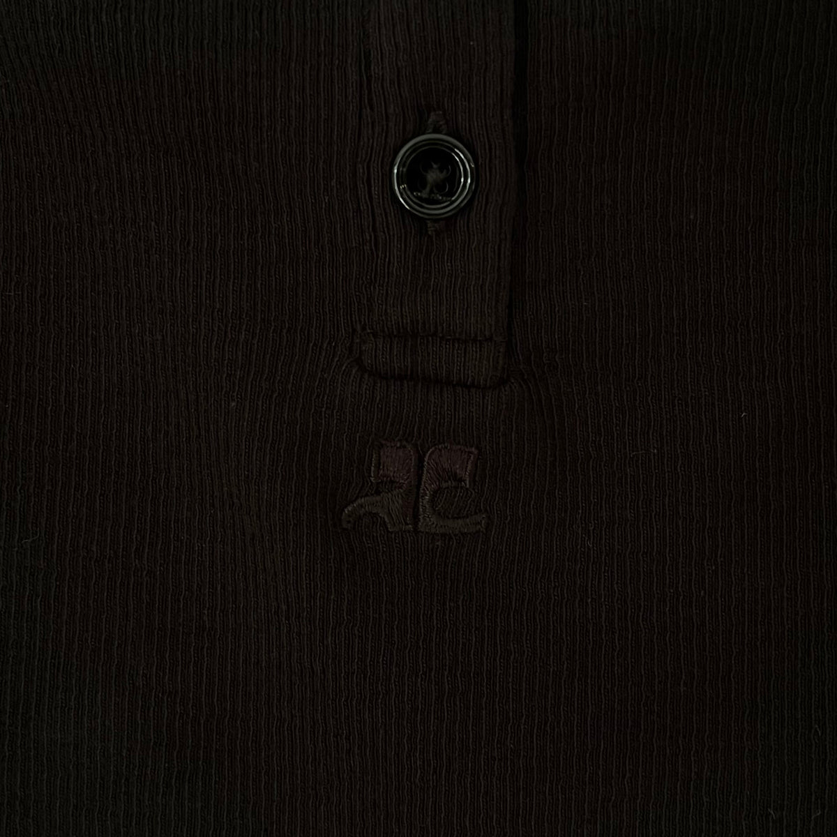 Courreges HYPERBOLE 90S Rib Top Size M.