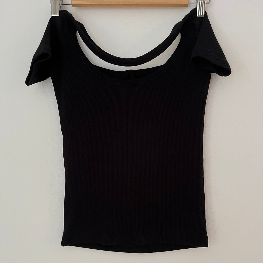 Courreges HYPERBOLE 90S Rib Top Size M.
