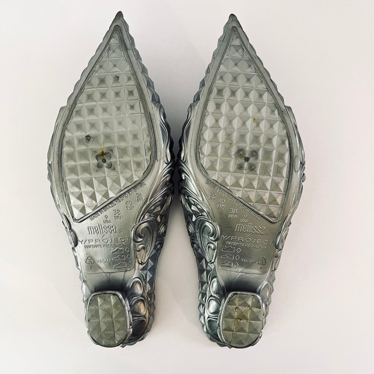 Melissa x Y/Project COURT Shoes in Silver Size EU40/US9.