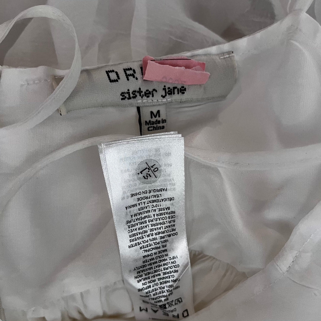 Sister Jane DREAM BREEZE Organza Mini Dress Size M.