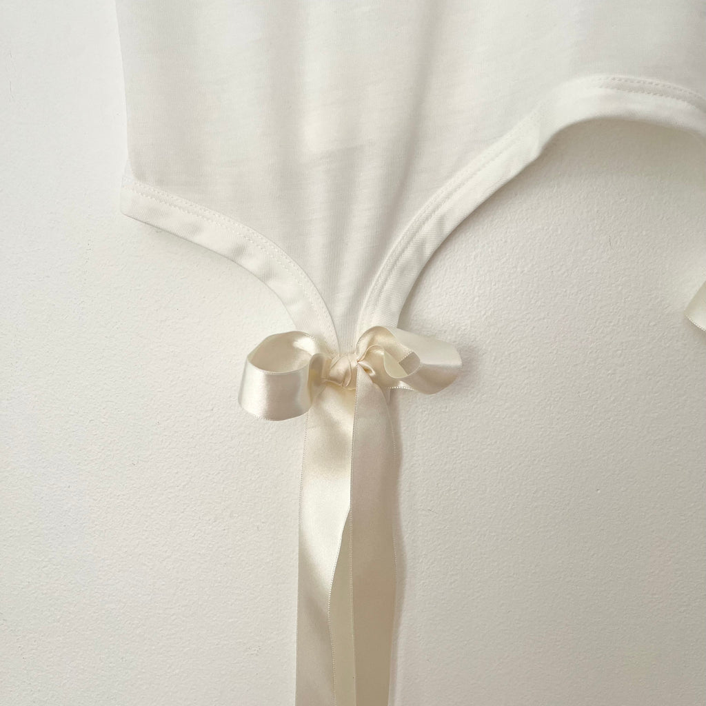 Simone Rocha Bow Detail Jersey Tee Size L.