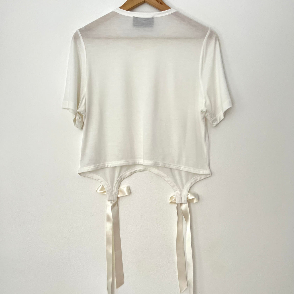Simone Rocha Bow Detail Jersey Tee Size L.
