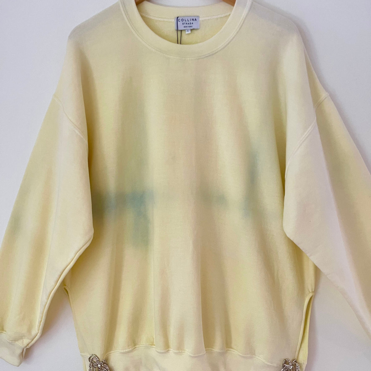 Collina Strada BNWT SIDE CURTAIN Crew Jumper Size L.