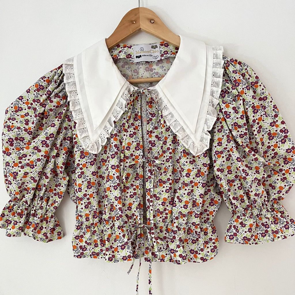 Maison Cleo ANGELE Muli Flowers Blouse Size FR36/AU8/S.