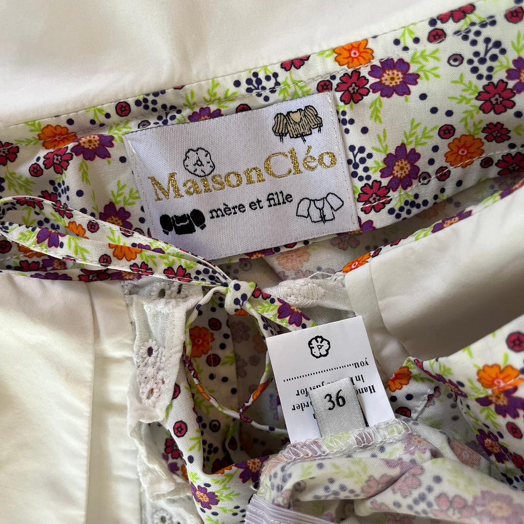 Maison Cleo ANGELE Muli Flowers Blouse Size FR36/AU8/S.