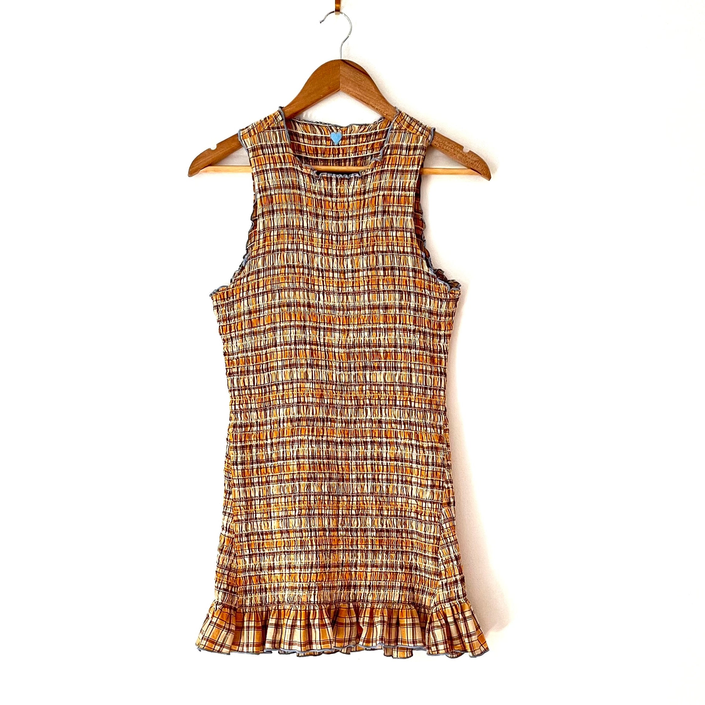 Après Studio x Katharina Lou Shirred Mini Dress Size L/AU12.