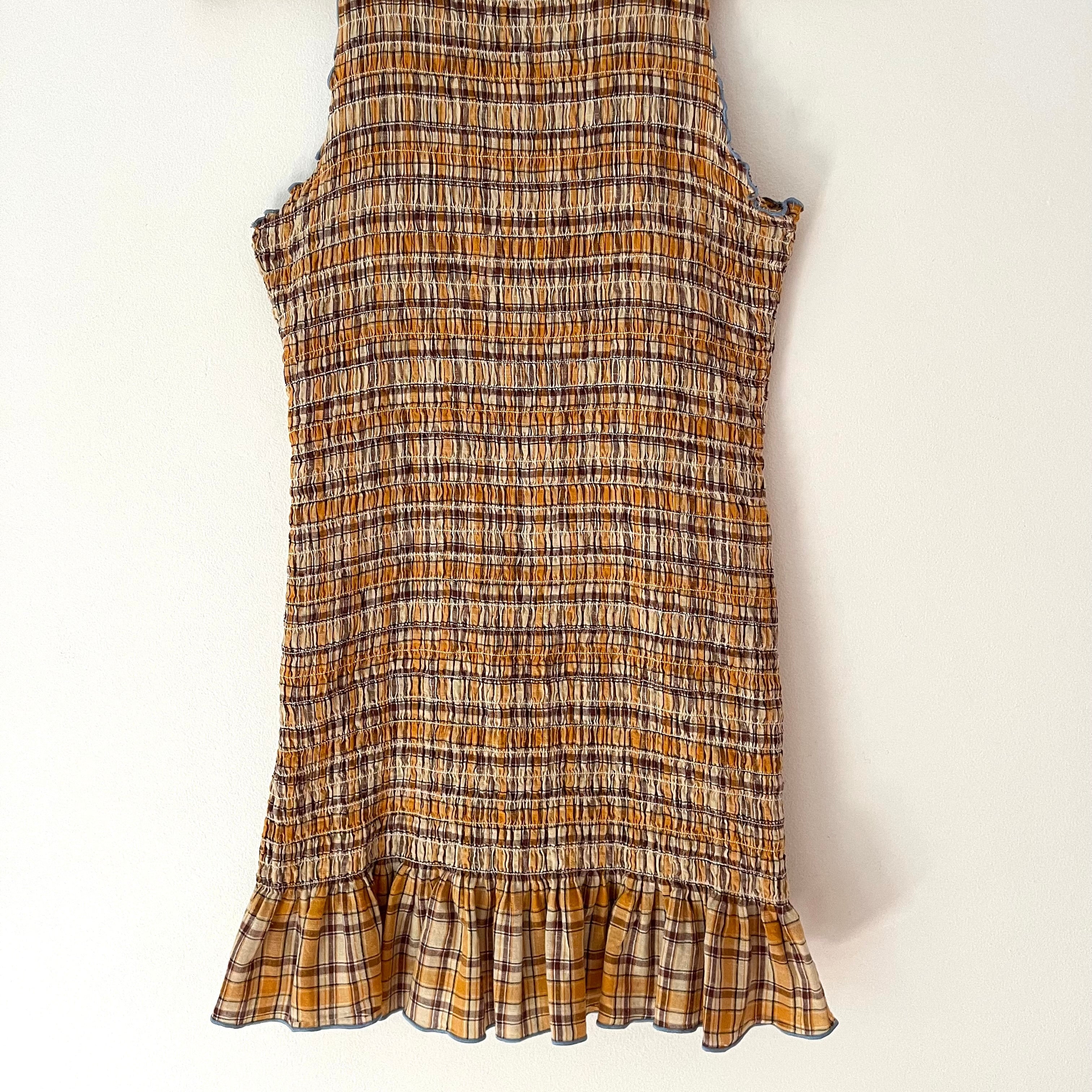 Après Studio x Katharina Lou Shirred Mini Dress Size L/AU12.