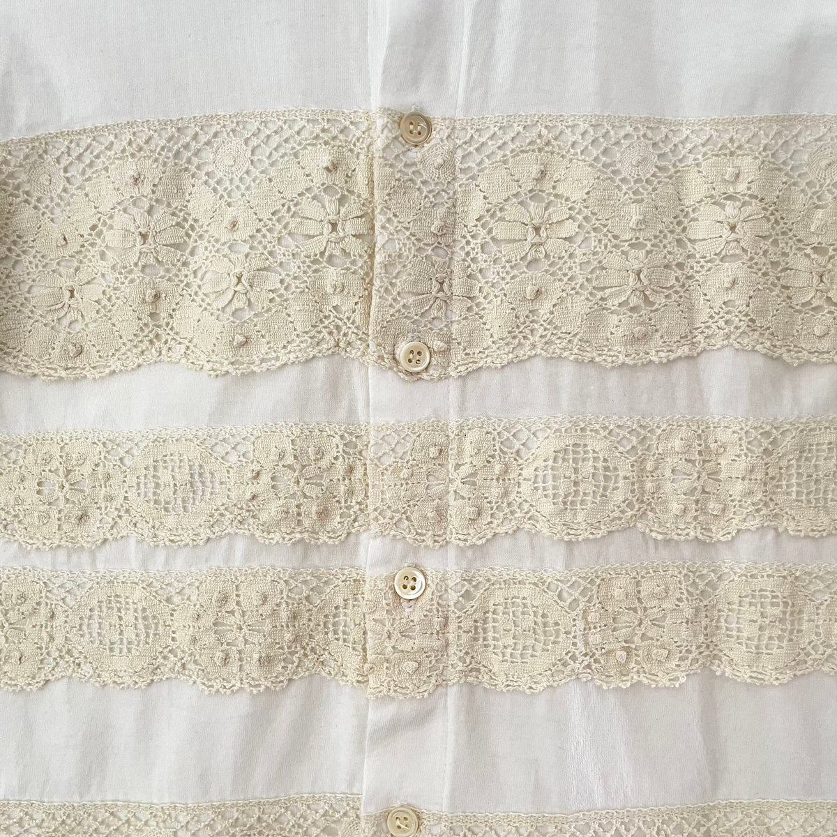 Comme Des Garcons Tricot Archive Long Sleeve Lace Blouse Size S.