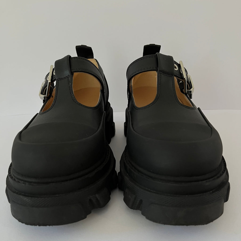 Ganni Cleated Mary Jane Loafers Size IT40/US9.
