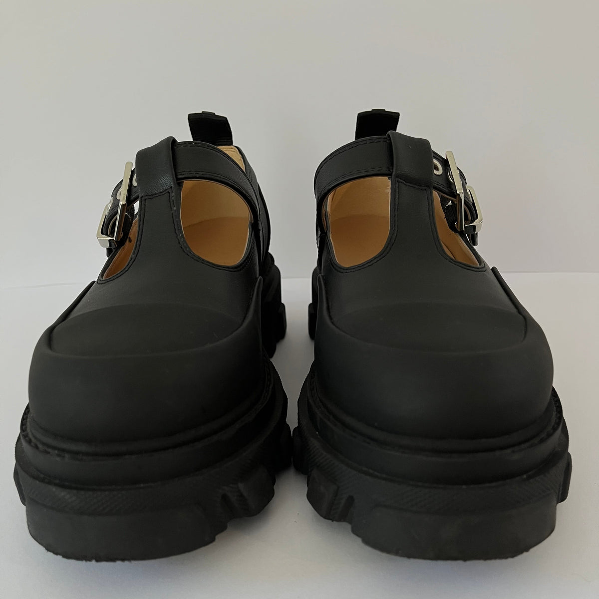 Ganni Cleated Mary Jane Loafers Size IT40/US9.