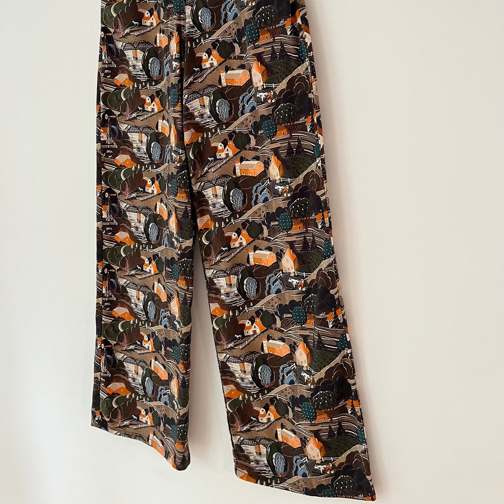 Shrimps JEMIMA Printed Wide-leg Pants Size 10.