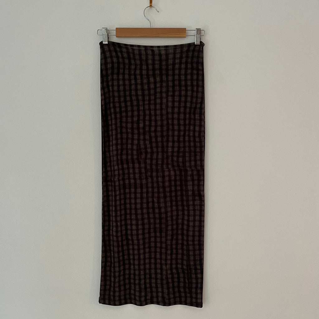 Paloma Wool BNWT RAFF Tube Skirt Dark Brown Size XS.