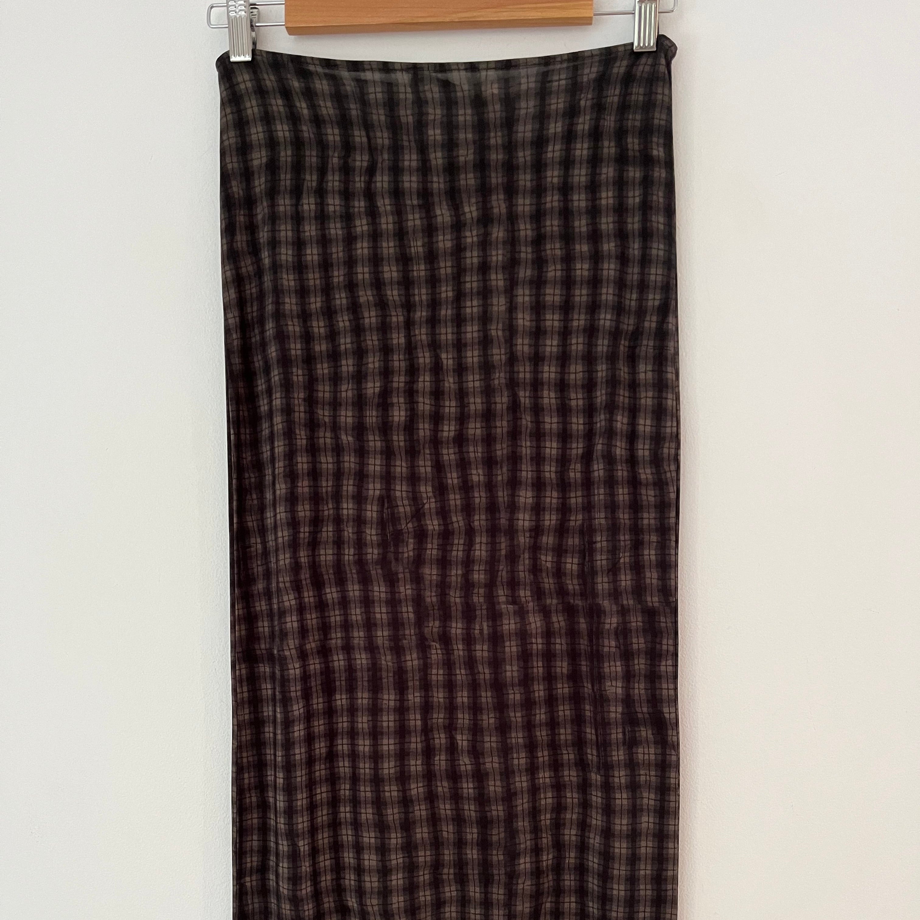 Paloma Wool BNWT RAFF Tube Skirt Dark Brown Size XS.