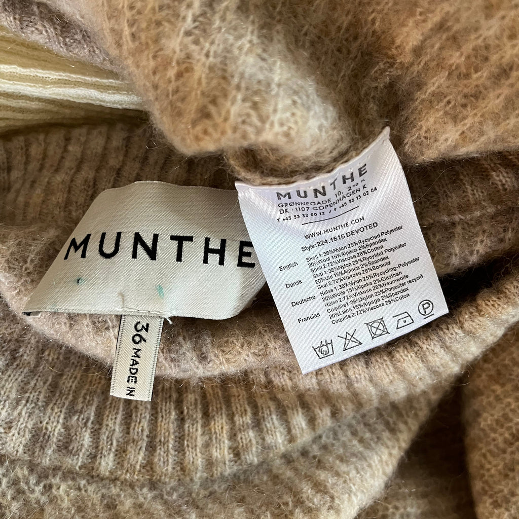 Munthe DEVOTED Knit Sweater Top Size EU36/AU8.