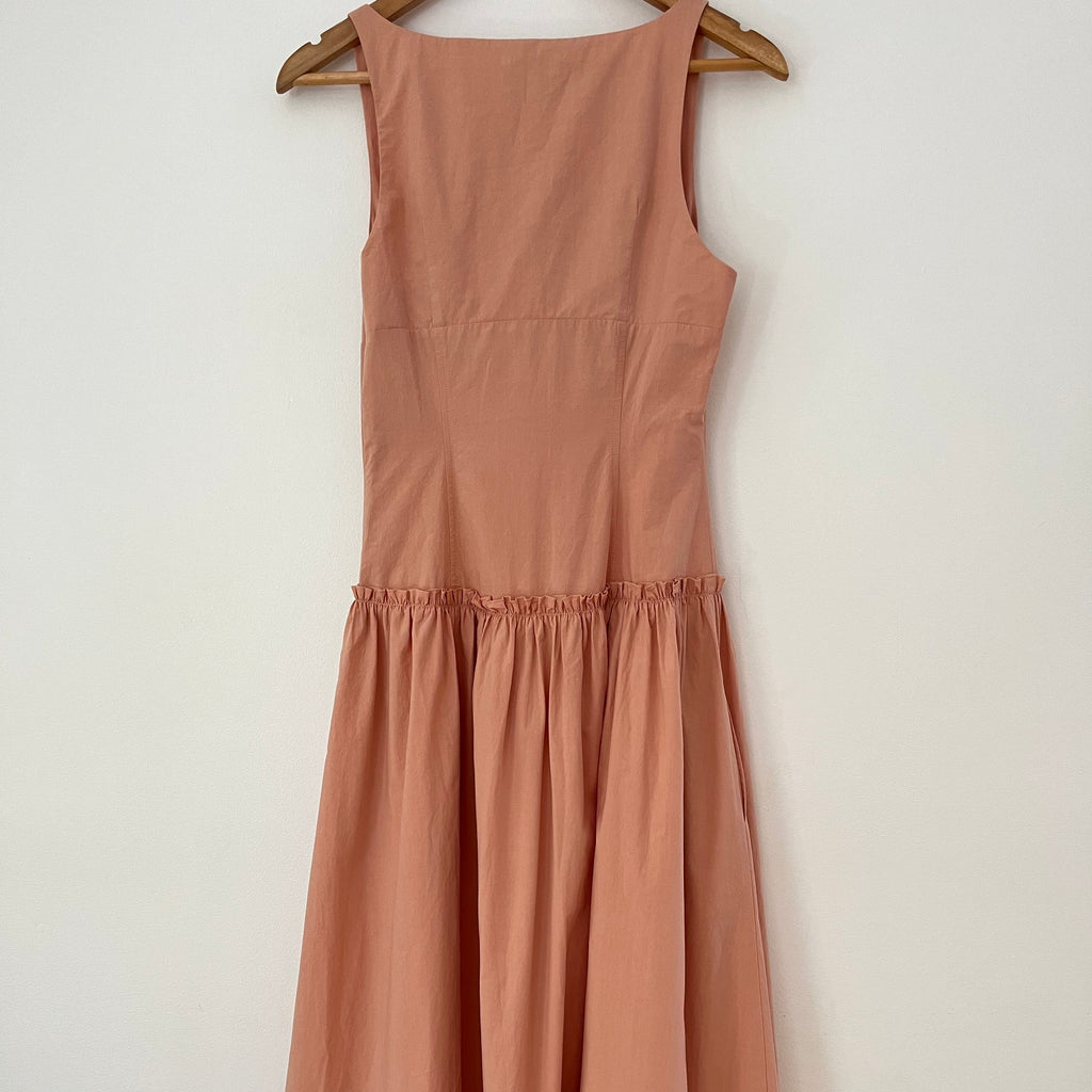 My Mum Made It BNWT Button Dress in Peach Size S.