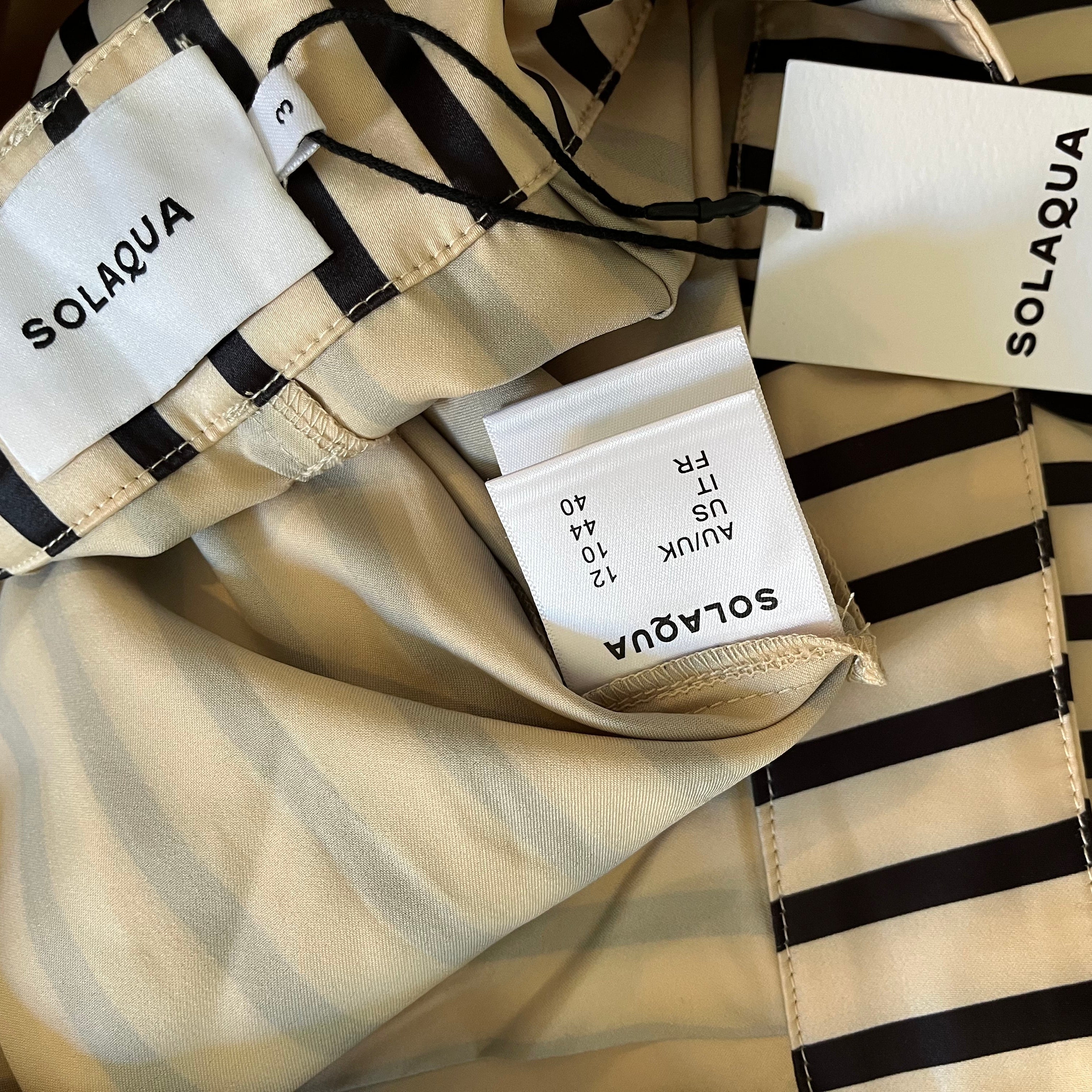 Solaqua BNWT GIO Pants in Ecru Size AU12.