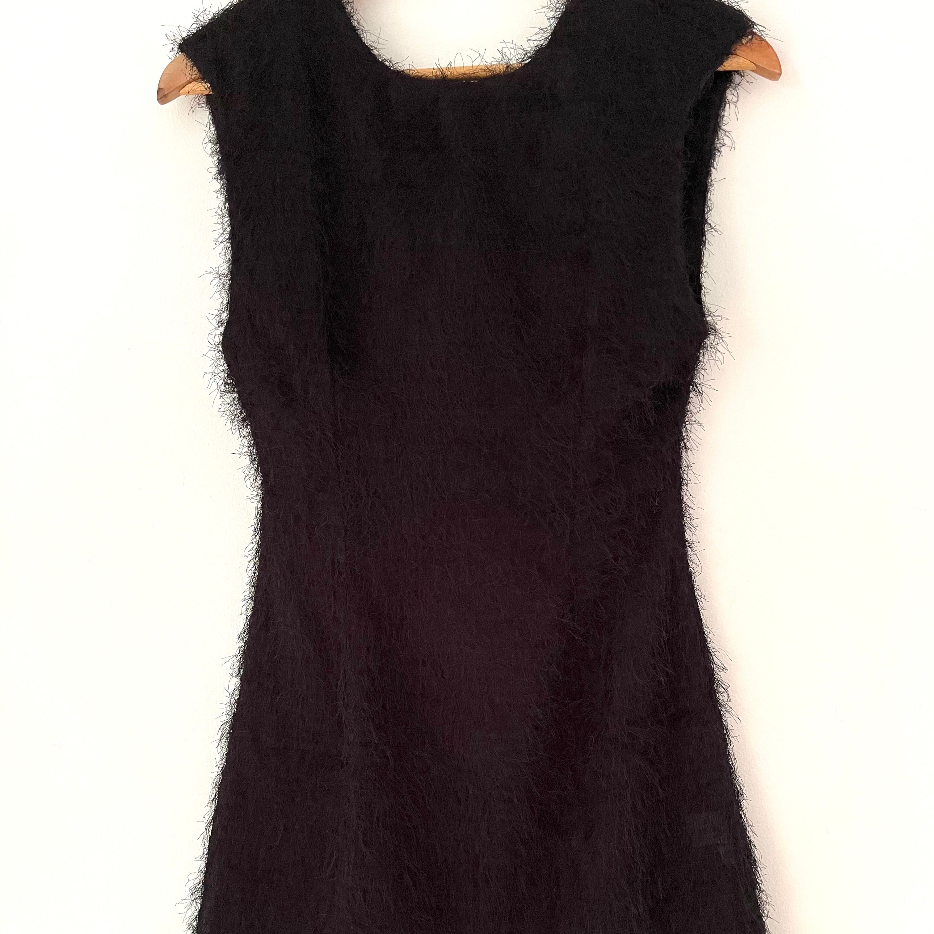 Après Studios Black Fringe Mini Dress Size AU6.
