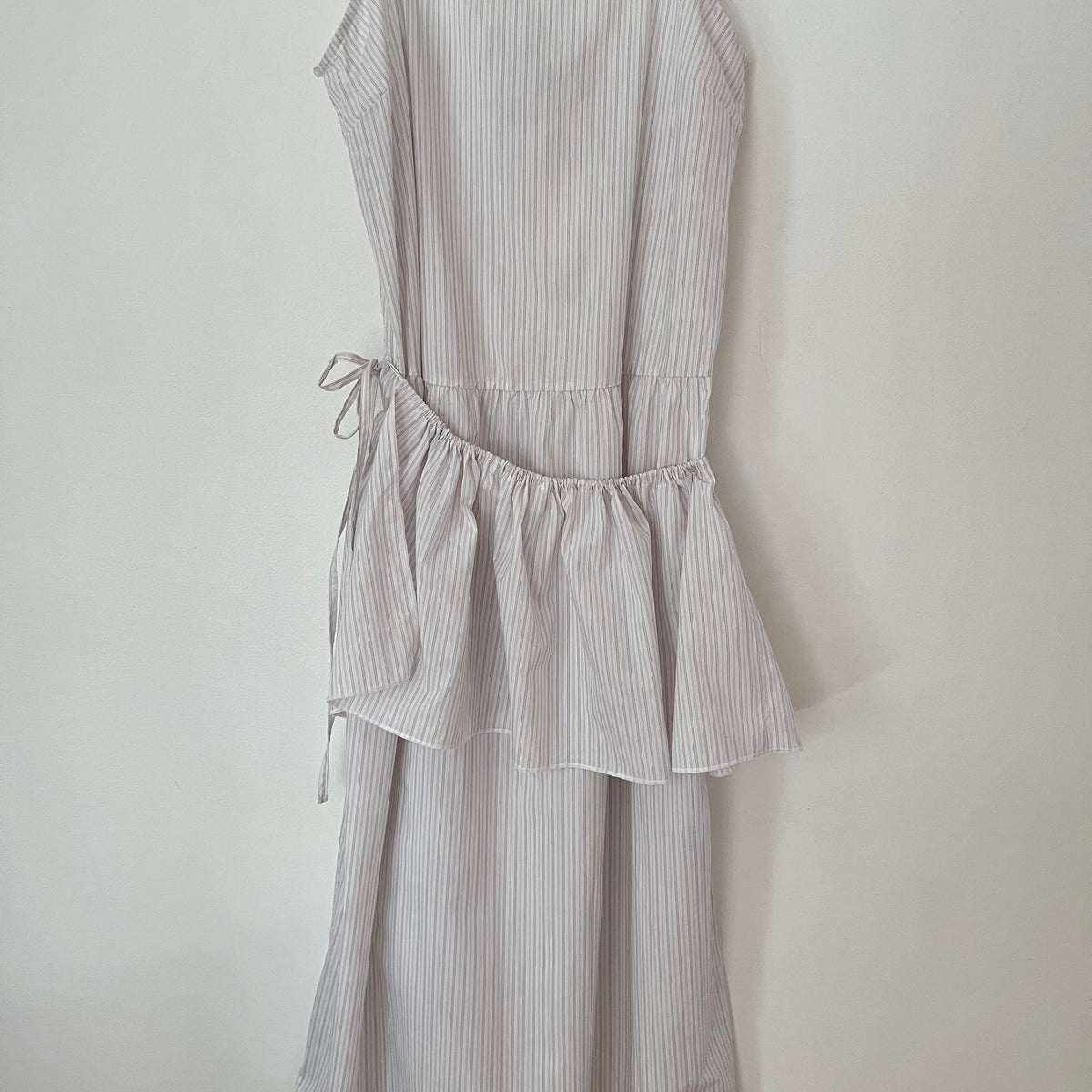 Deiji Studios BNWT PEPLUM Dress in Pacific Stripe Size M.
