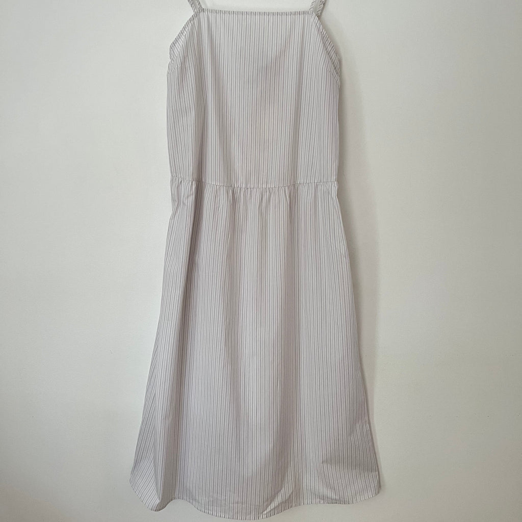 Deiji Studios BNWT PEPLUM Dress in Pacific Stripe Size M.