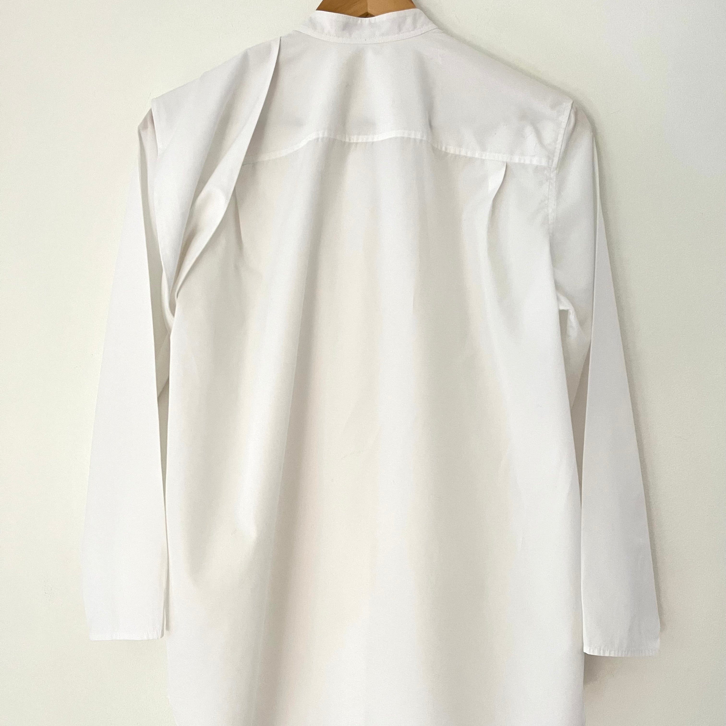 Acne Studios BIANCA Dry Pop Shirt In Optic White Size 36/S.