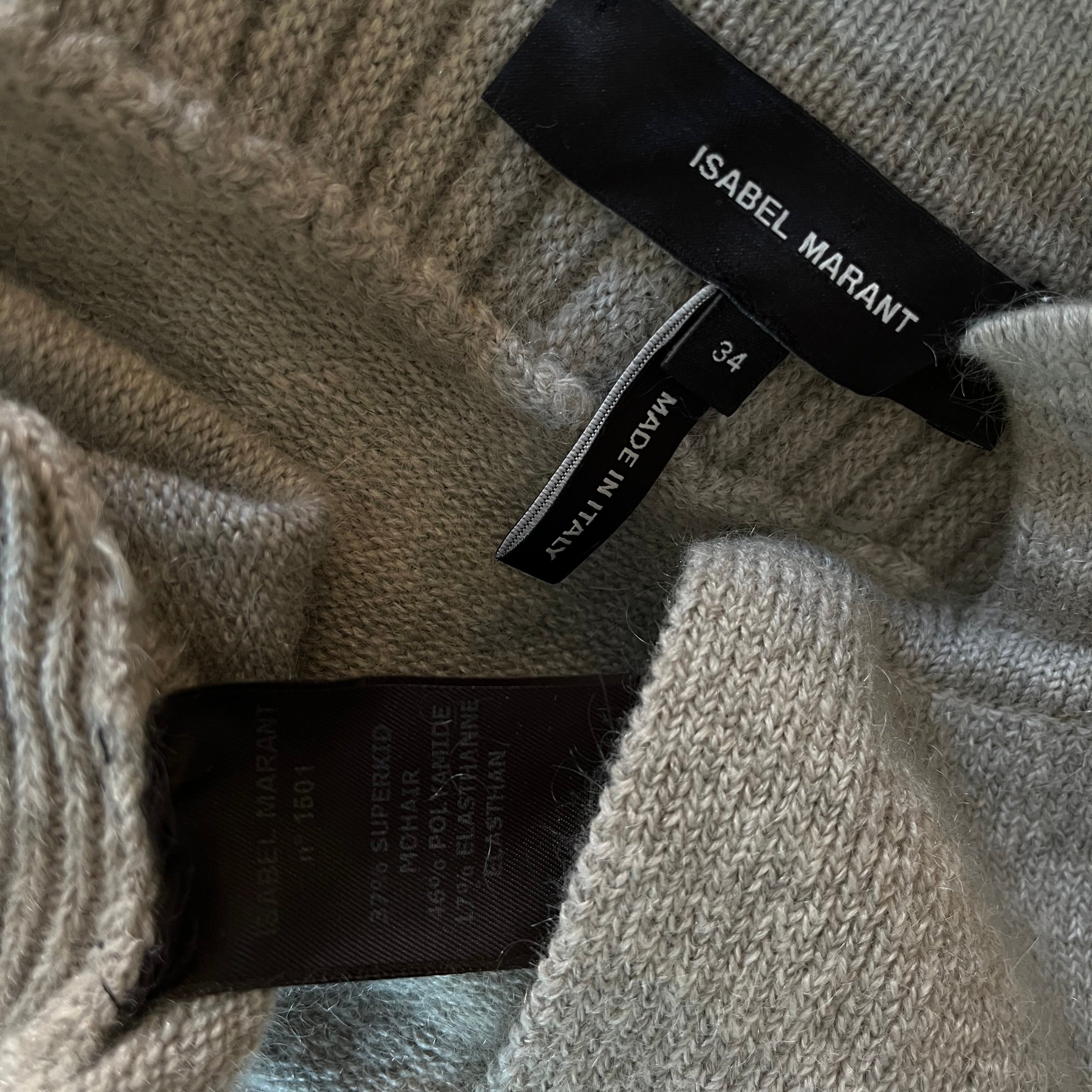 Isabel Marant No. 1501 Mohair Cardigan Size 34/AU6.