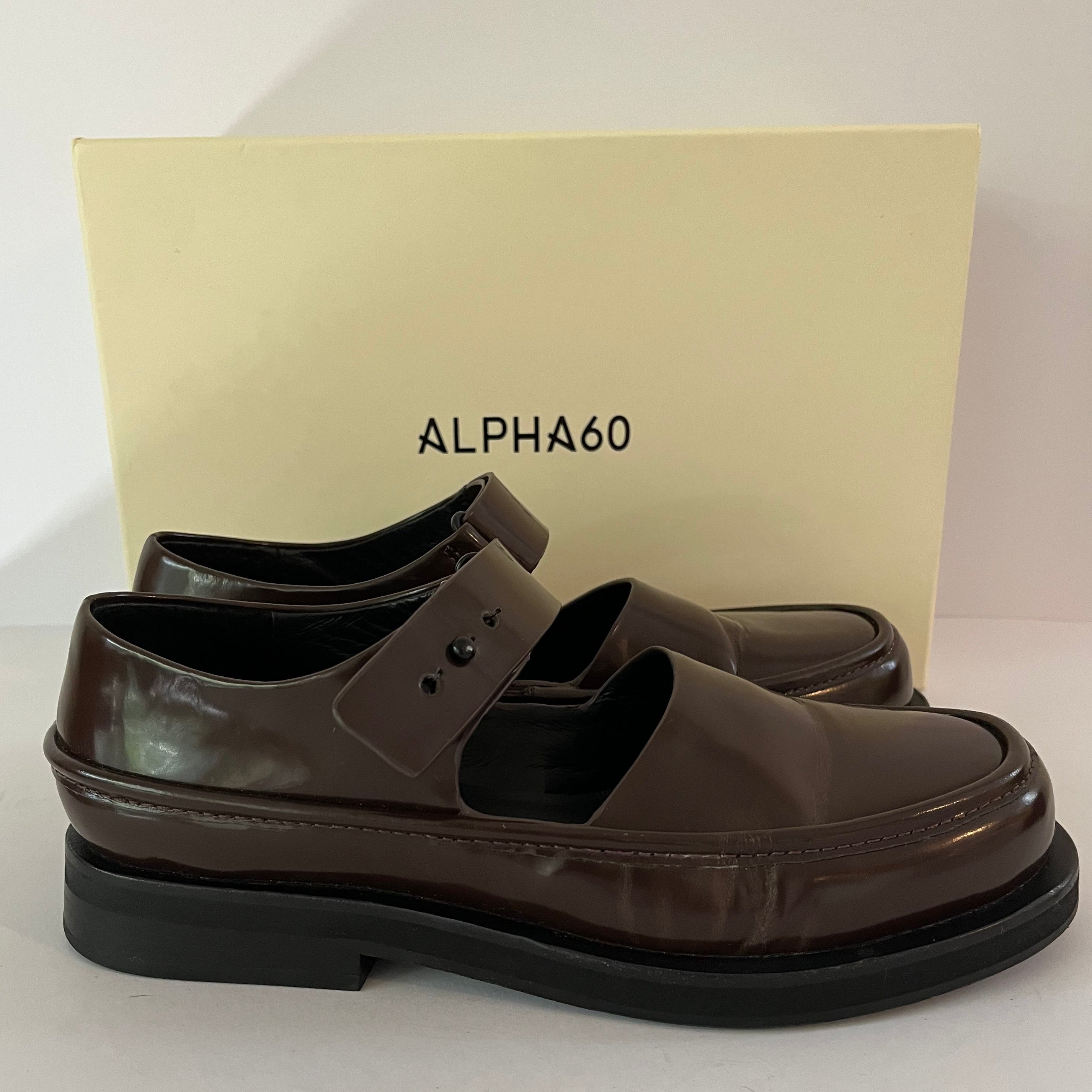 Alpha60 AYA MaryJane Shoe in Oxblood Size 37.