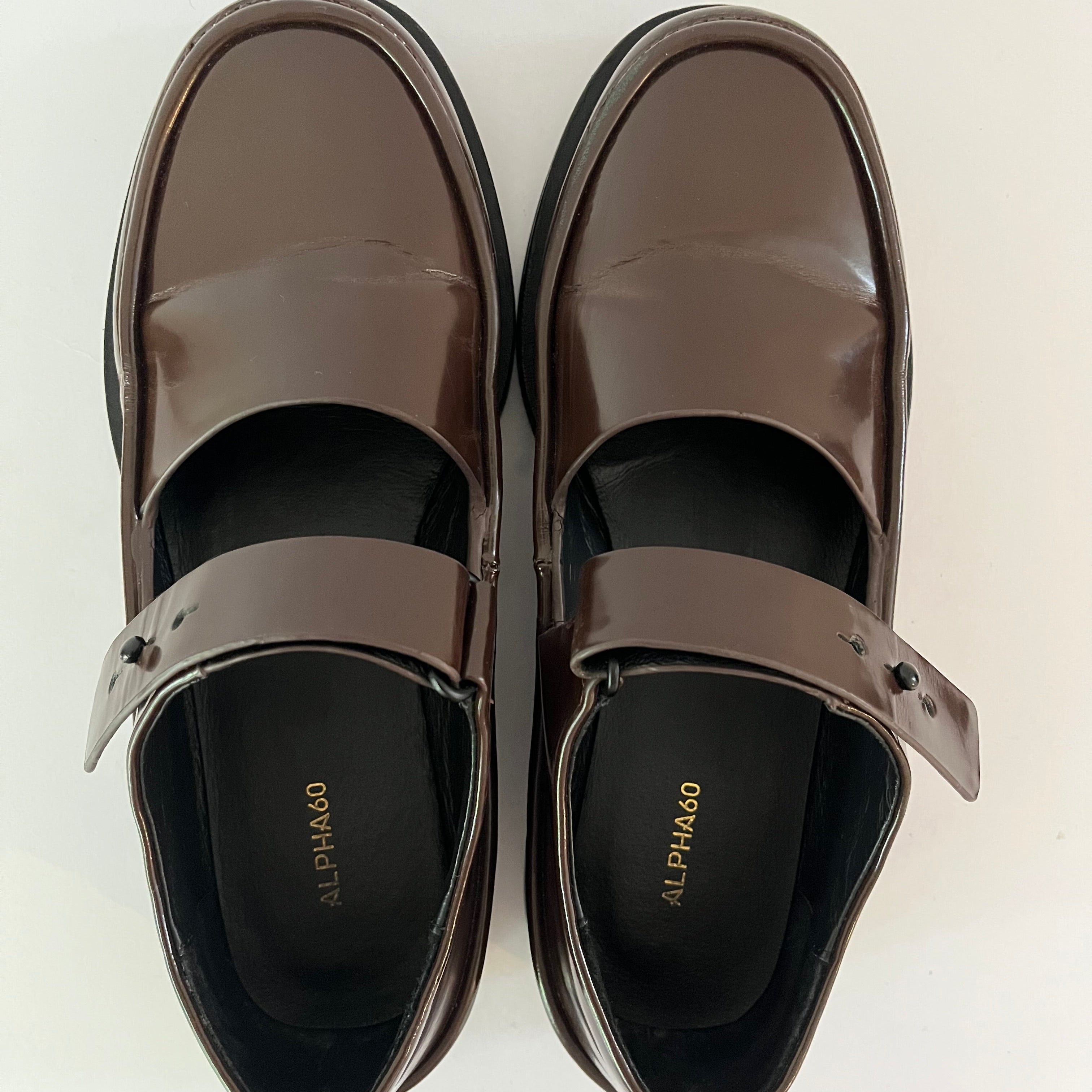 Alpha60 AYA MaryJane Shoe in Oxblood Size 37.