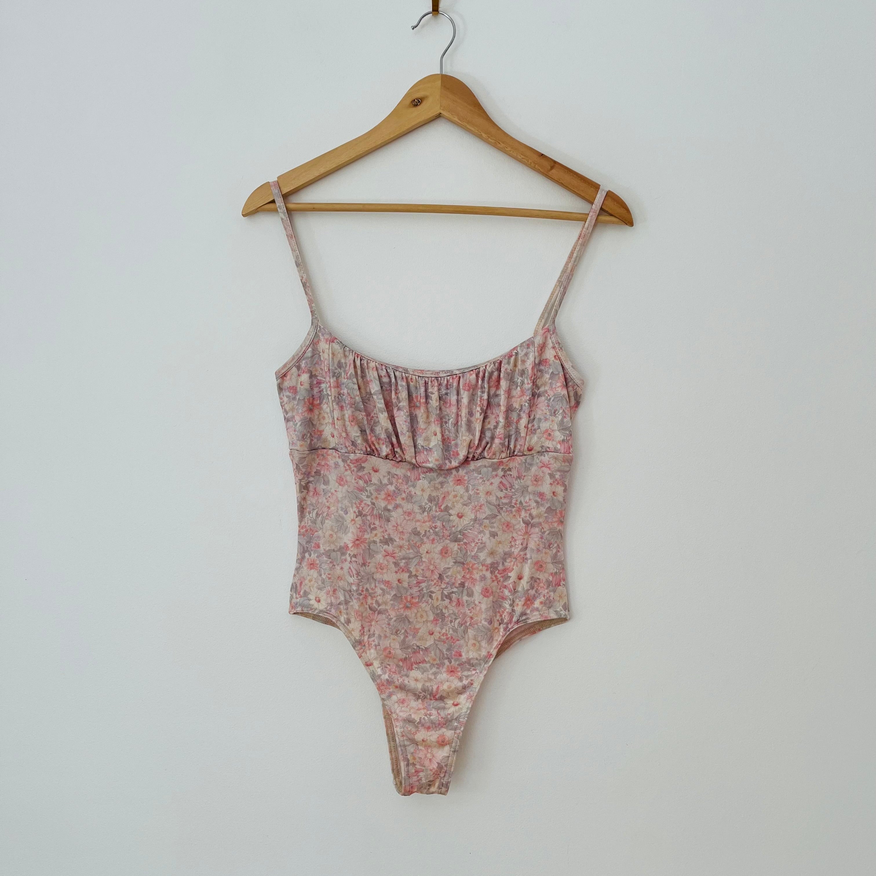 All Is A Gentle Spring Floral Leotard.