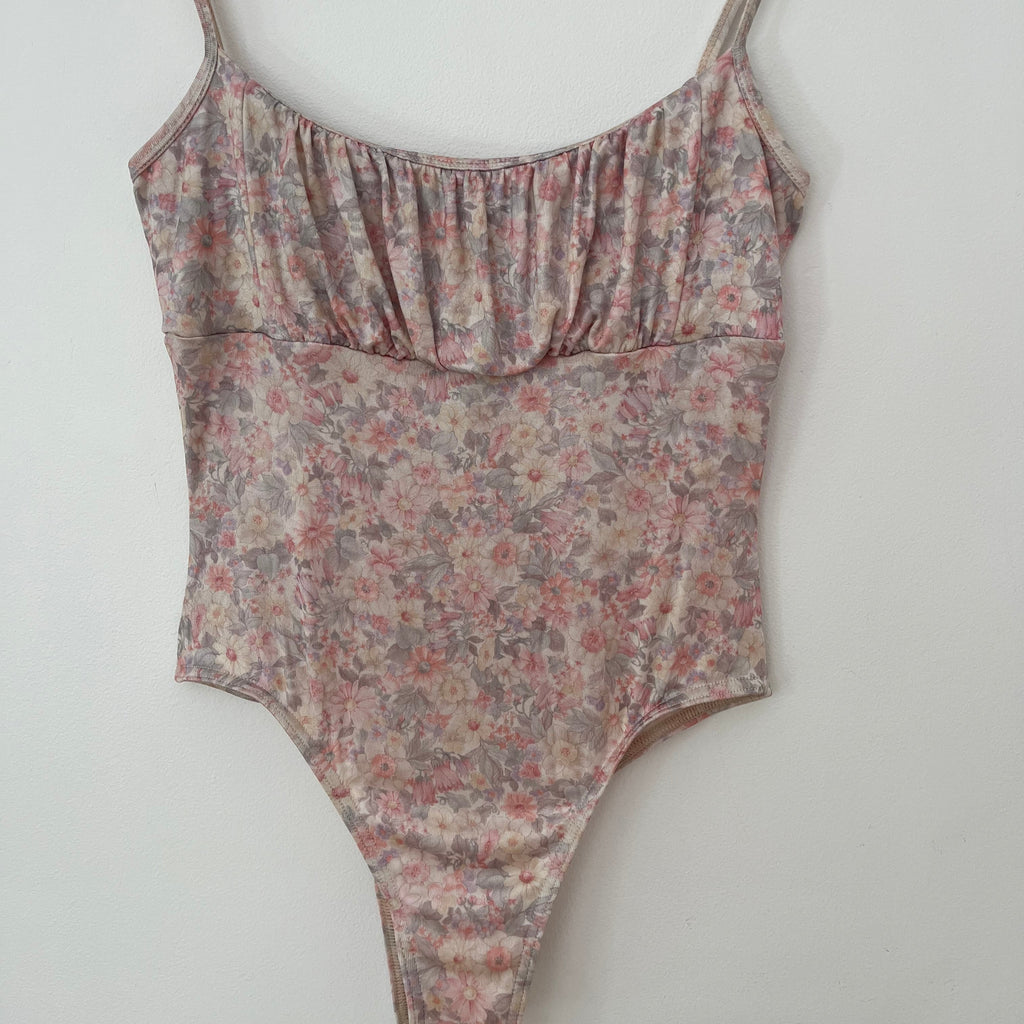 All Is A Gentle Spring Floral Leotard.