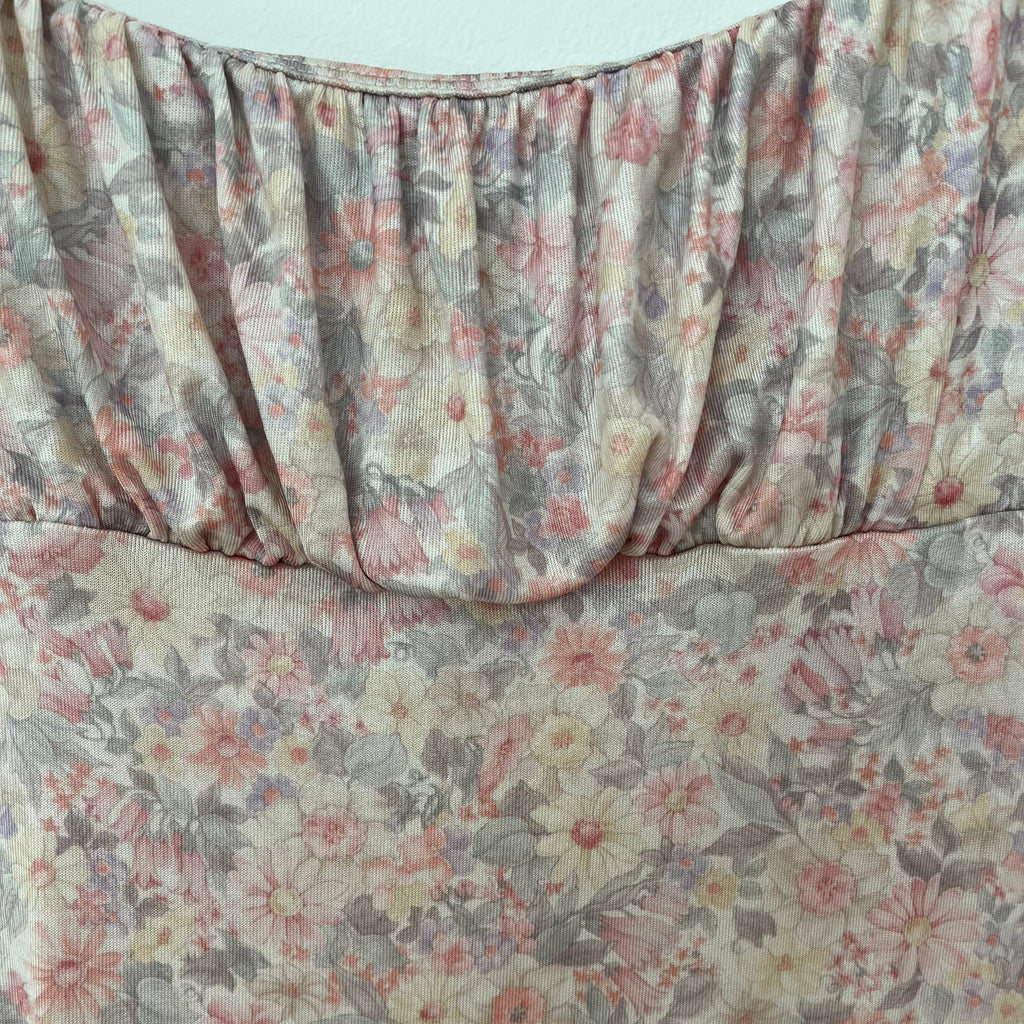 All Is A Gentle Spring Floral Leotard.