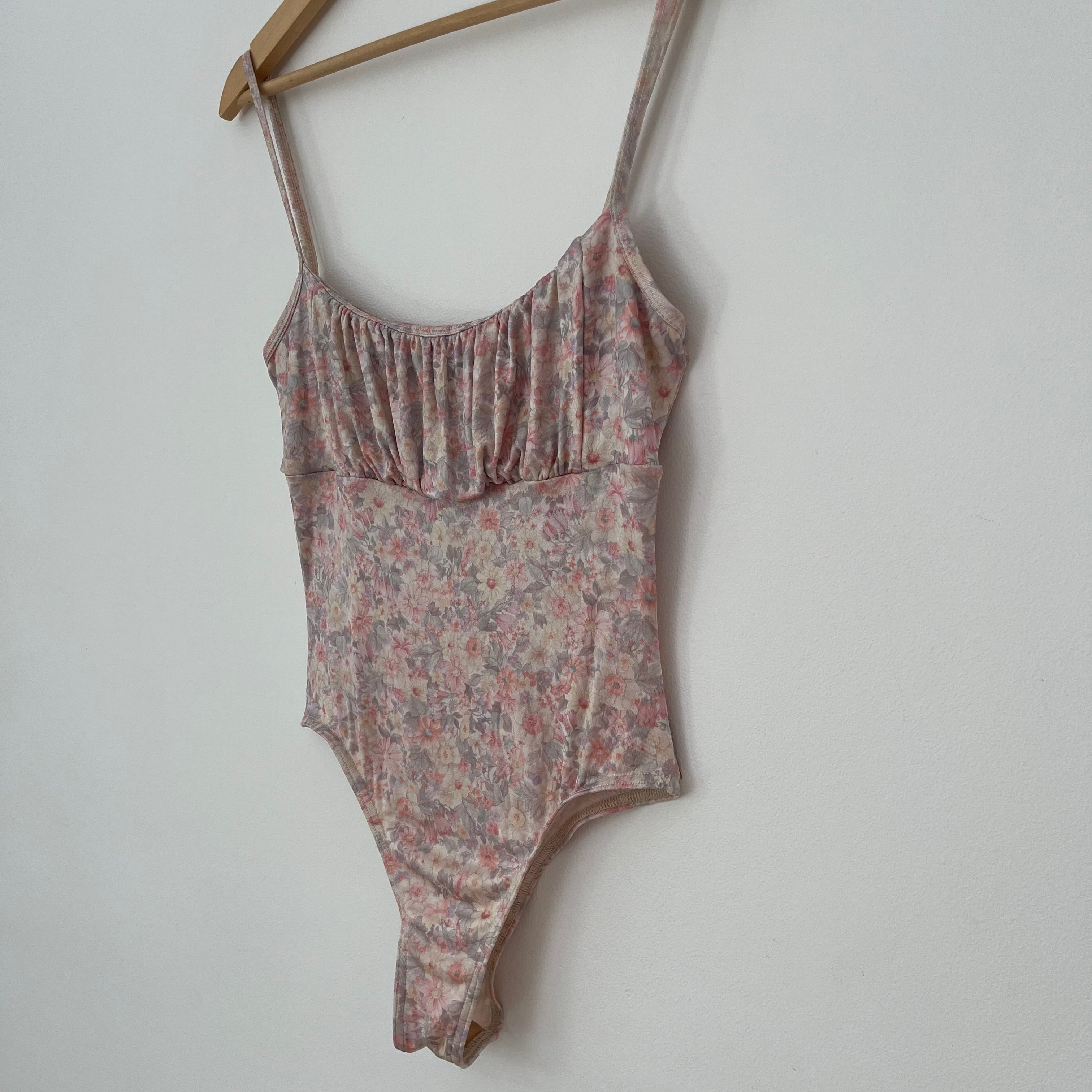 All Is A Gentle Spring Floral Leotard.