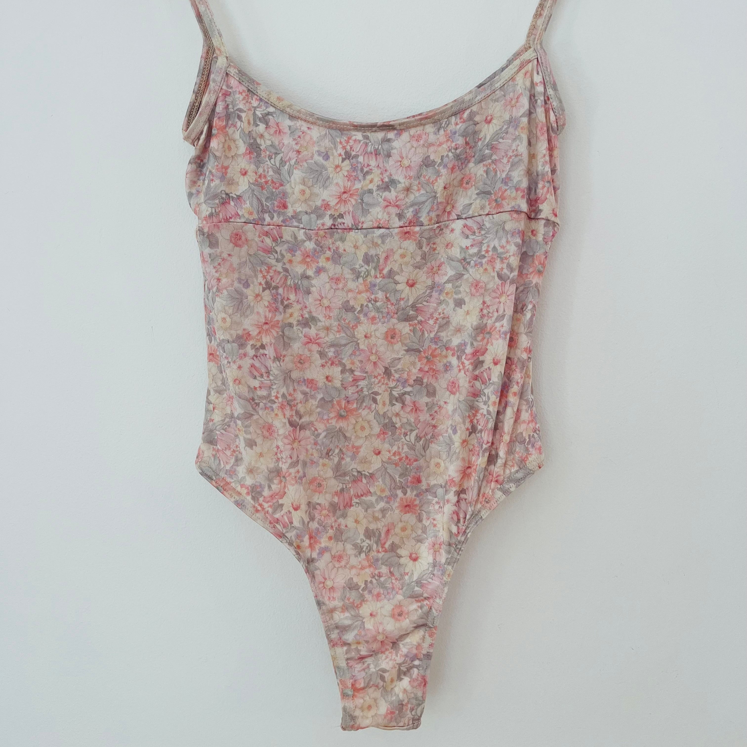 All Is A Gentle Spring Floral Leotard.