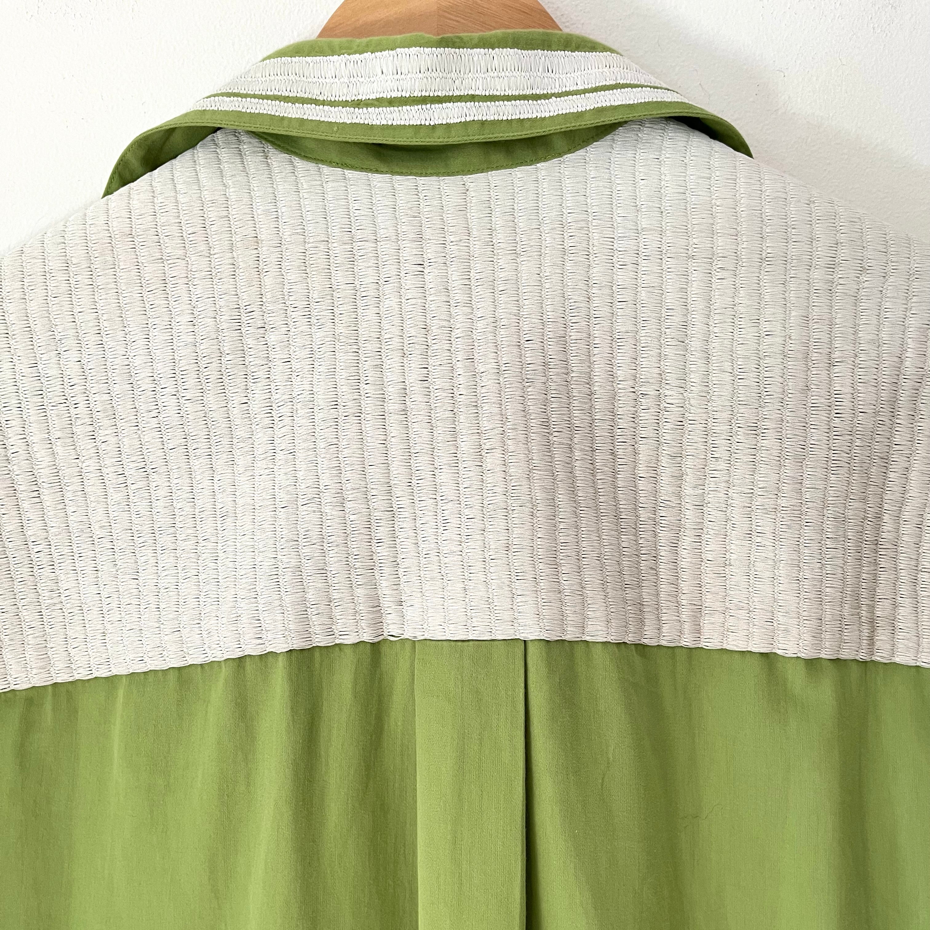 Lucy Folk MANTRA Archive Shirt in Wasabi Green Size M/L.