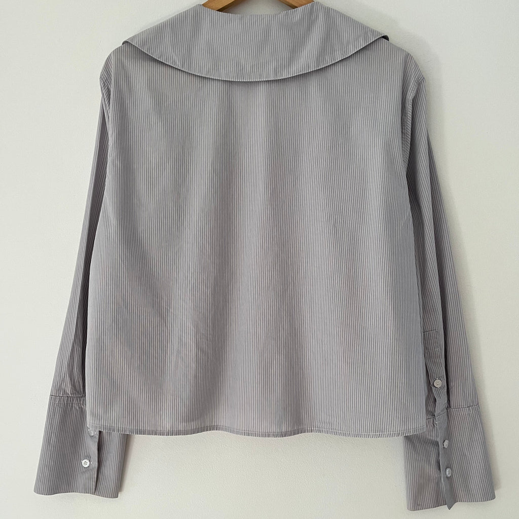 Deiji Studios Oversized Collared Shirt in Dream Stripe Size S.