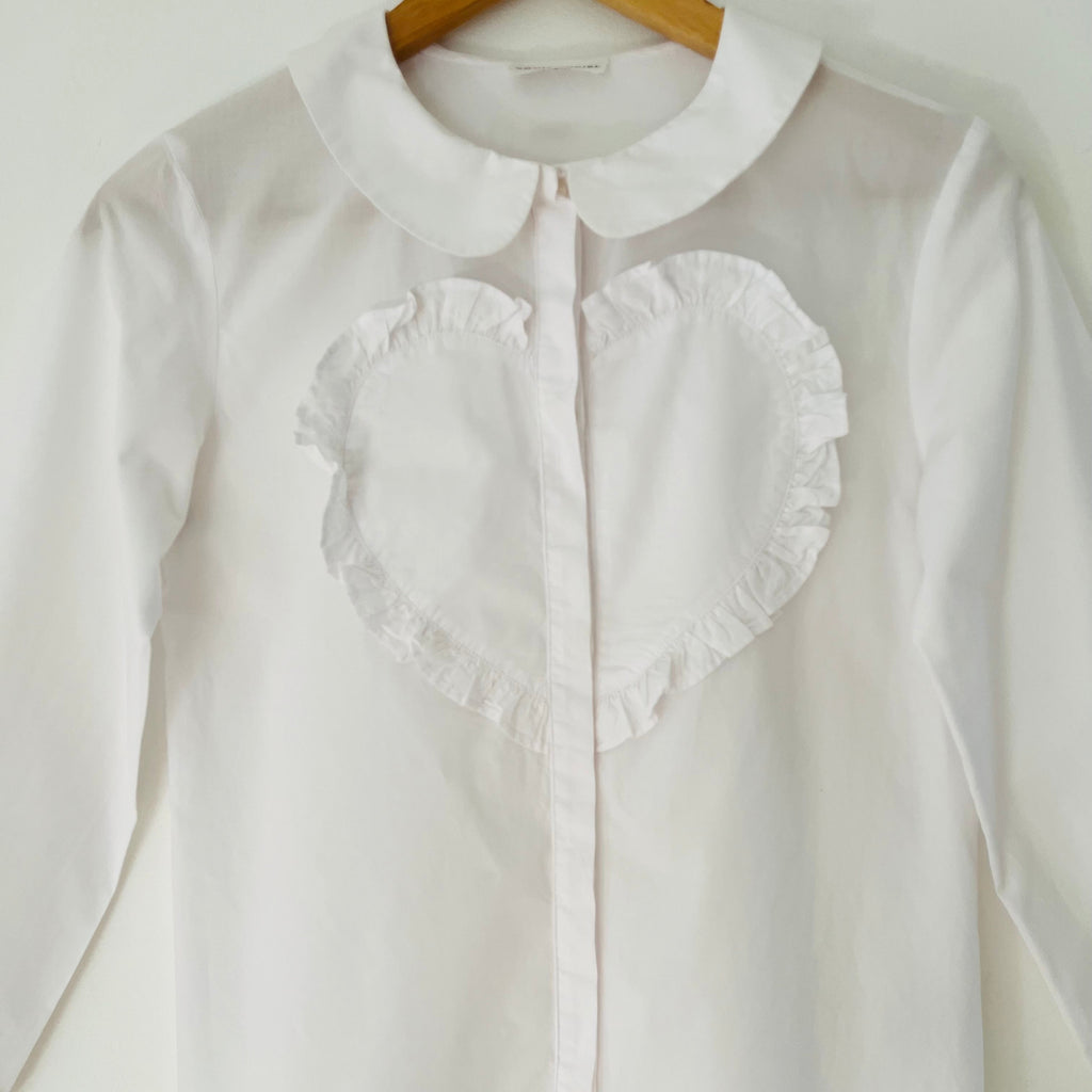 Sonia Rykiel Heart Frill Shirt Size XS.