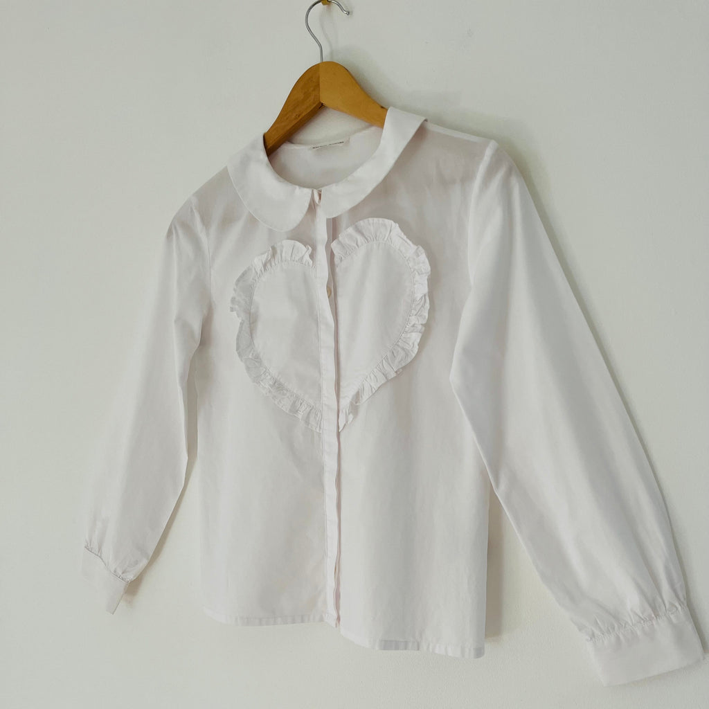 Sonia Rykiel Heart Frill Shirt Size XS.