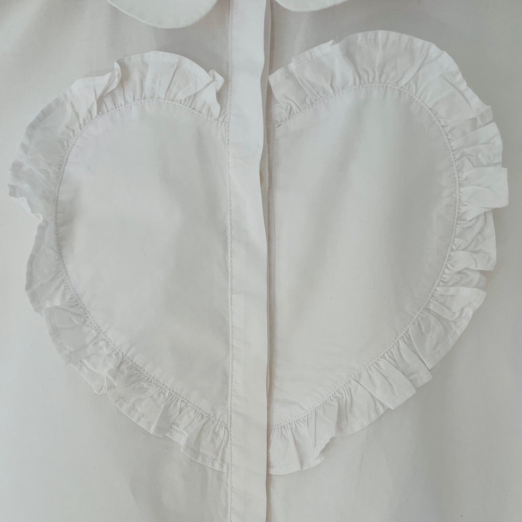Sonia Rykiel Heart Frill Shirt Size XS.