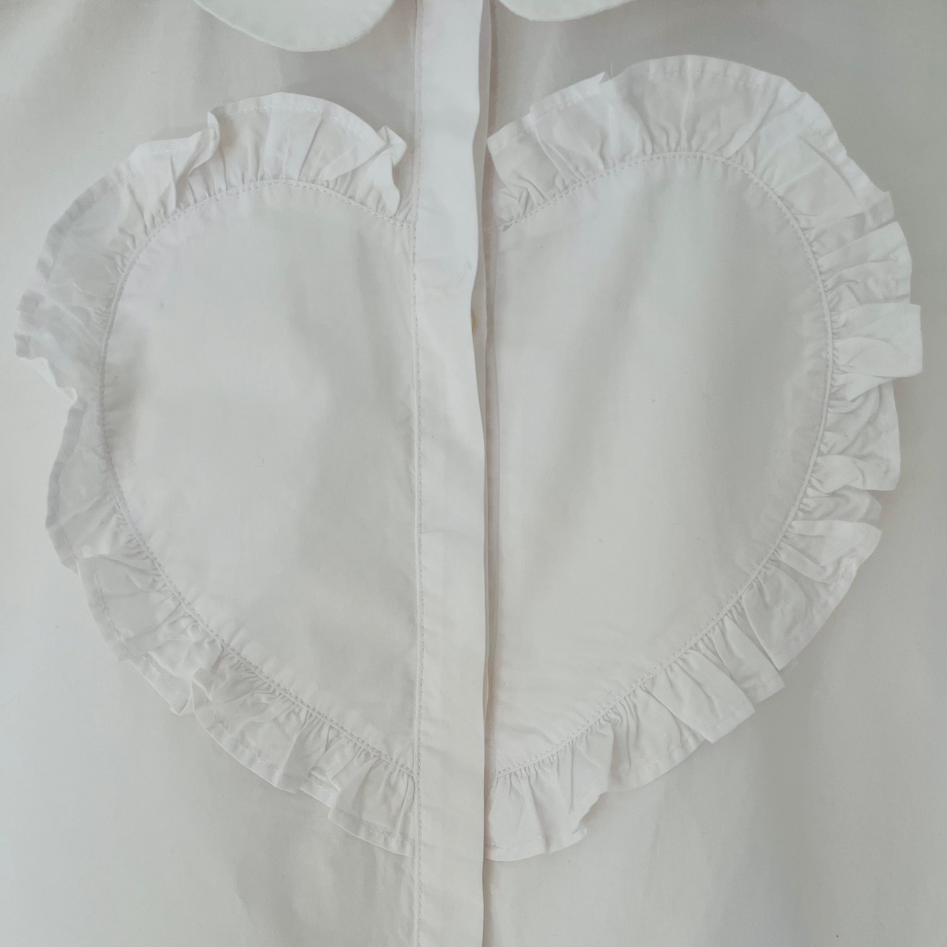 Sonia Rykiel Heart Frill Shirt Size XS.