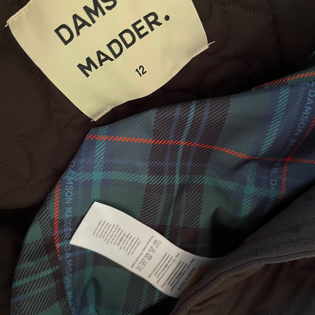 Damson Madder GILDA Longline Quilted Coat Size 12.