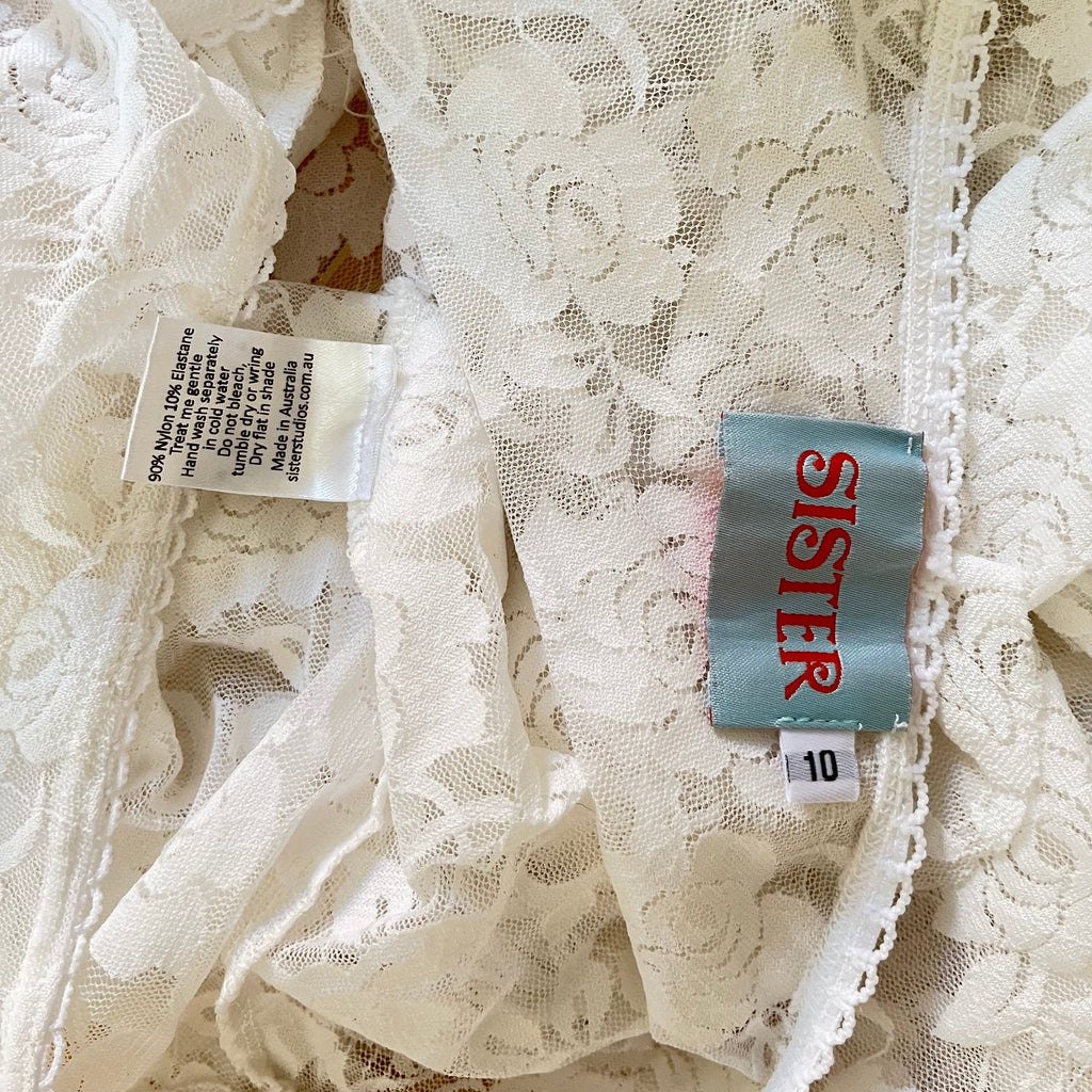 Sister Studios STARR Lace Maxi Skirt Size M/AU10.